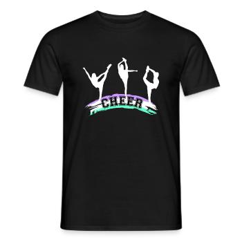 Cheerleading, Cheer - Männer T-Shirt - Schwarz - Vorne - AI Model Male 178 light (178cm)