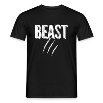 Tier - Männer T-Shirt - Schwarz - Vorne - AI Model Male 178 light (178cm)