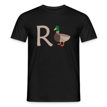 Rente Ente Ruhestand Pension Frührente Geschenk - Männer T-Shirt - Schwarz - Vorne - AI Model Male 178 light (178cm)