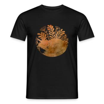 Lis - Fuchs - Männer T-Shirt - Schwarz - Vorne - AI Model Male 178 light (178cm)