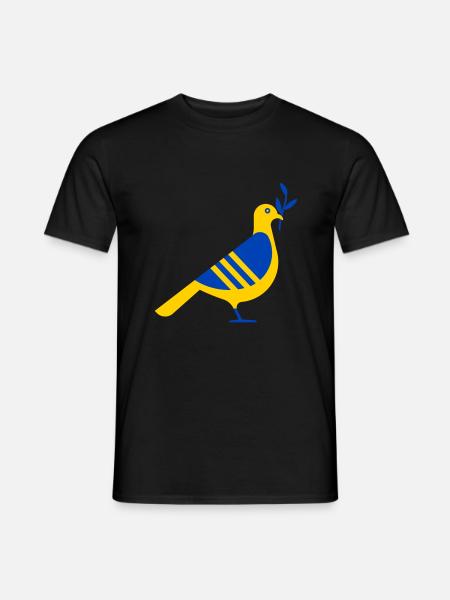 UKRAINE DOVE OF PEACE - Men's T-Shirt - black