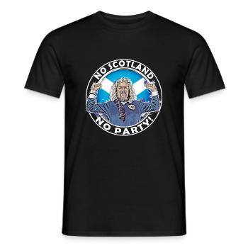 No Scotland No Party - Das große Yin - Männer T-Shirt - Schwarz - Vorne - AI Model Male 178 light (178cm)