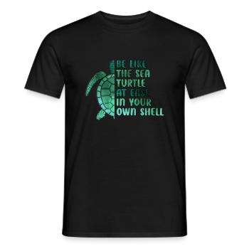 Ocean Sublimation - Men's T-Shirt - black - Front - AI Model Male 178 light (178cm)