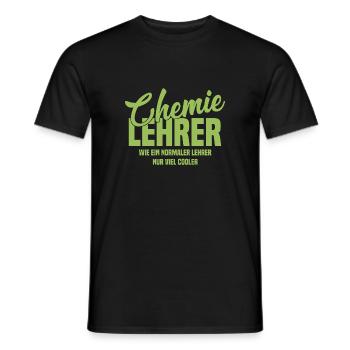 Chemielehrer - Wie ein normaler Lehrer nur cooler - Männer T-Shirt - Schwarz - Vorne - AI Model Male 178 light (178cm)
