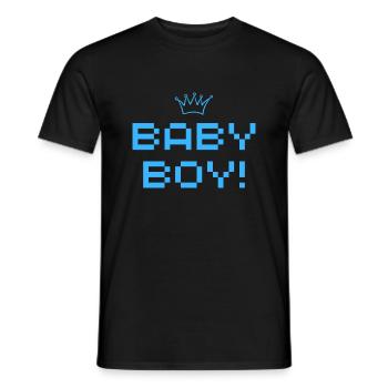 Baby Boy - Männer T-Shirt - Schwarz - Vorne - AI Model Male 178 light (178cm)