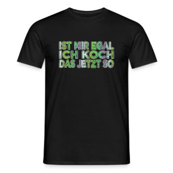 geburtstagsgeschenkidee cool geschenkidee cooking - Männer T-Shirt - Schwarz - Vorne - AI Model Male 178 light (178cm)