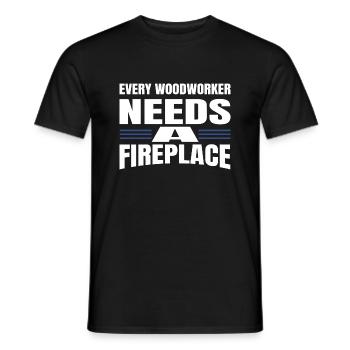 carpentry logging construction carpenter - Männer T-Shirt - Schwarz - Vorne - AI Model Male 178 light (178cm)