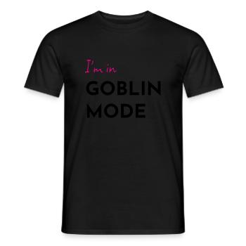 Goblin Mode - Men's T-Shirt - black - Front - AI Model Male 178 light (178cm)