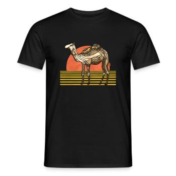 Camel - Men's T-Shirt - black - Front - AI Model Male 178 light (178cm)
