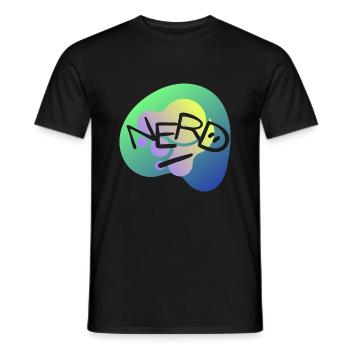 NERD - Männer T-Shirt - Schwarz - Vorne - AI Model Male 178 light (178cm)
