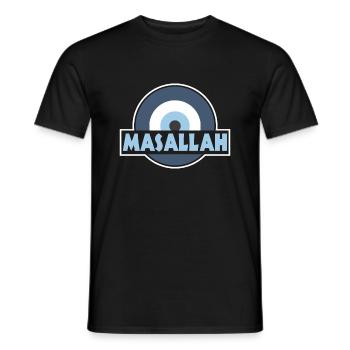Nazar - Männer T-Shirt - Schwarz - Vorne - AI Model Male 178 light (178cm)