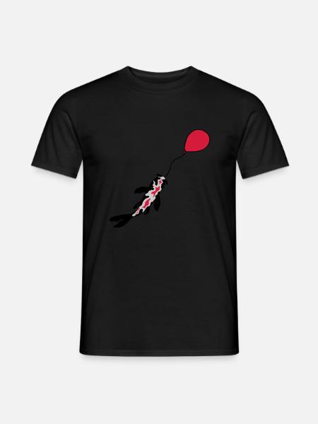 Balloon Koi Fish Nishikigoi - Men's T-Shirt - black