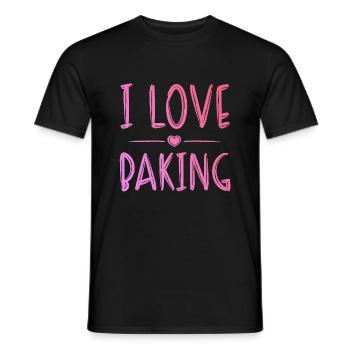 I love baking - Men's T-Shirt - black - Front - AI Model Male 178 light (178cm)