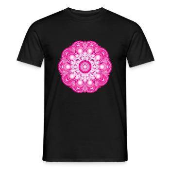 Mandala - Männer T-Shirt - Schwarz - Vorne - AI Model Male 178 light (178cm)