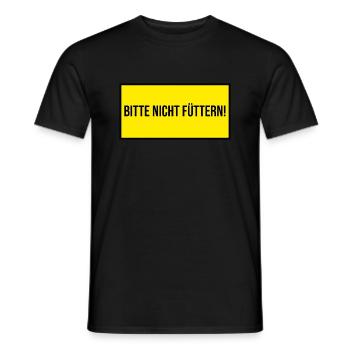 bitte nicht füttern - Männer T-Shirt - Schwarz - Vorne - AI Model Male 178 light (178cm)