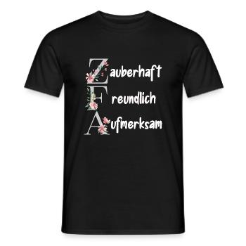 ZFA, Zahnmedizinische Fachangestellte - Männer T-Shirt - Schwarz - Vorne - AI Model Male 178 light (178cm)