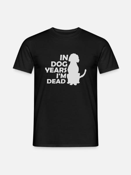 in dog years Dead - Men's T-Shirt - black