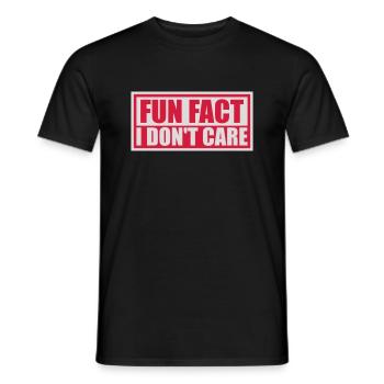 Je me fiche des faits - T-shirt homme - noir - Devant - AI Model Male 178 light (178cm)