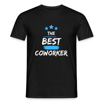 THE BEST COWORKER ! - T-shirt homme - noir - Devant - AI Model Male 178 light (178cm)
