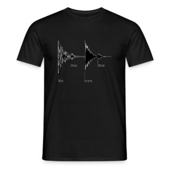 Drumbeat - Männer T-Shirt - Schwarz - Vorne - AI Model Male 178 light (178cm)