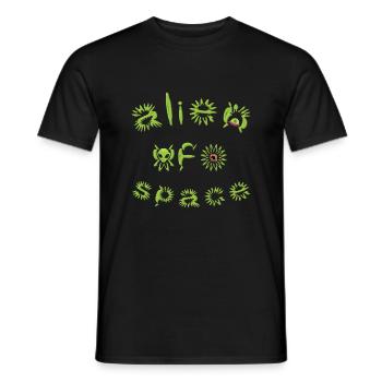 Alien UFO space soucoupe volante spatiale alien - T-shirt homme - noir - Devant - AI Model Male 178 light (178cm)