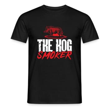 Chasse au sanglier chasseur sanglier - T-shirt homme - noir - Devant - AI Model Male 178 light (178cm)