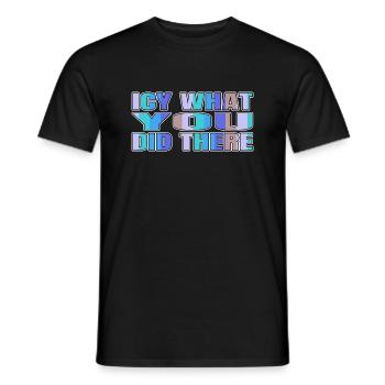 Dinosaur Tshirt Joke Christmas Present Beard - Men's T-Shirt - black - Front - AI Model Male 178 light (178cm)