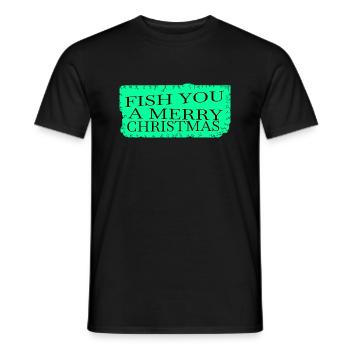 Animal Love Dork Fishing Tournaments Rod Quote - Men's T-Shirt - black - Front - AI Model Male 178 light (178cm)
