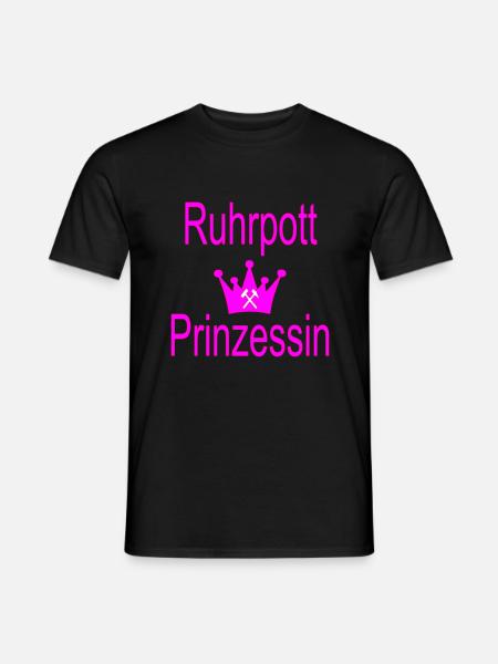 Ruhrpott Prinzessin - Männer T-Shirt - Schwarz