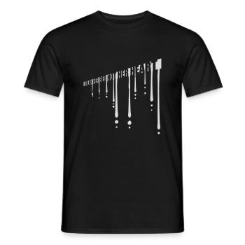 break her bed quote - Men's T-Shirt - black - Front - AI Model Male 178 light (178cm)