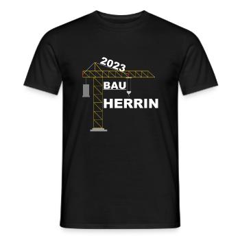 Bauherrin 2023 Design - Männer T-Shirt - Schwarz - Vorne - AI Model Male 178 light (178cm)