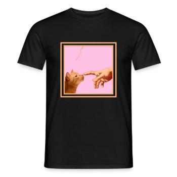 Chat - T-shirt homme - noir - Devant - AI Model Male 178 light (178cm)