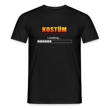 Kostüm Lädt - Männer T-Shirt - Schwarz - Vorne - AI Model Male 178 light (178cm)