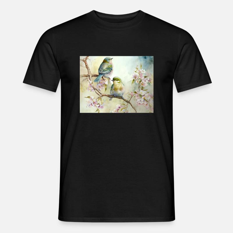 Frühling - Männer T-Shirt - Schwarz