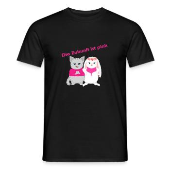 Zukunft ist pink DE - Männer T-Shirt - Schwarz - Vorne - AI Model Male 178 light (178cm)