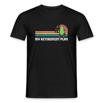 Pickelball Gurke Pickle Schläger Lustig - Männer T-Shirt - Schwarz - Vorne - AI Model Male 178 light (178cm)