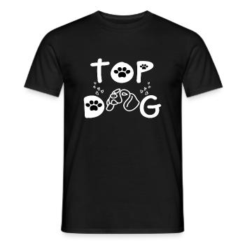 Top Dog - T-shirt homme - noir - Devant - AI Model Male 178 light (178cm)
