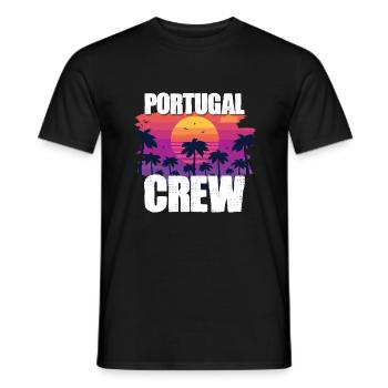 Vacances au Portugal - T-shirt homme - noir - Devant - AI Model Male 178 light (178cm)