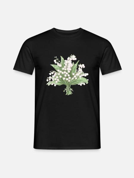 Bouquet de muguet - T-shirt herr - svart