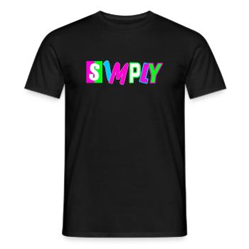 Simply - Männer T-Shirt - Schwarz - Vorne - AI Model Male 178 light (178cm)