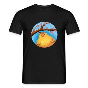 Frühlings Küken - Männer T-Shirt - Schwarz - Vorne - AI Model Male 178 light (178cm)