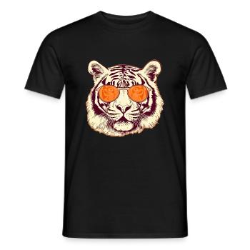 Al the tiger - Men's T-Shirt - black - Front - AI Model Male 178 light (178cm)