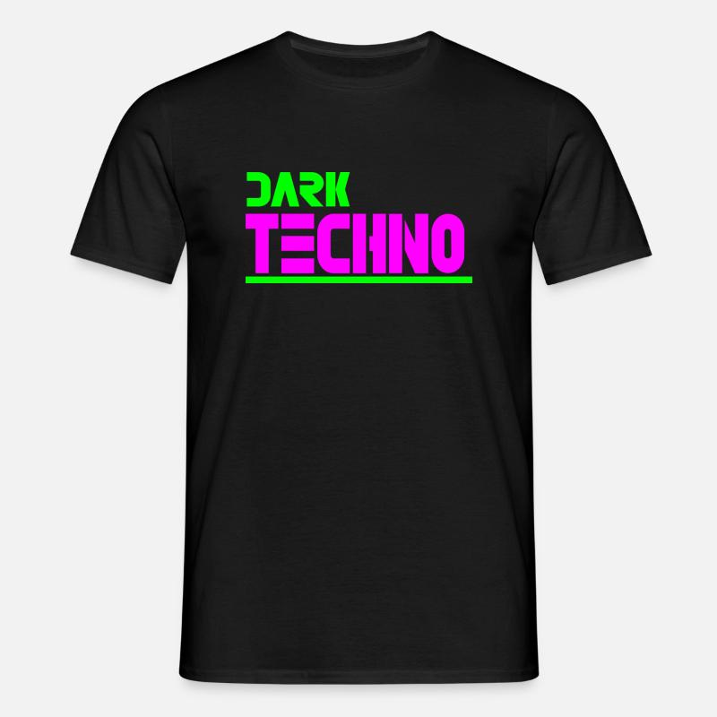 Düsterer Techno - Männer T-Shirt - Schwarz