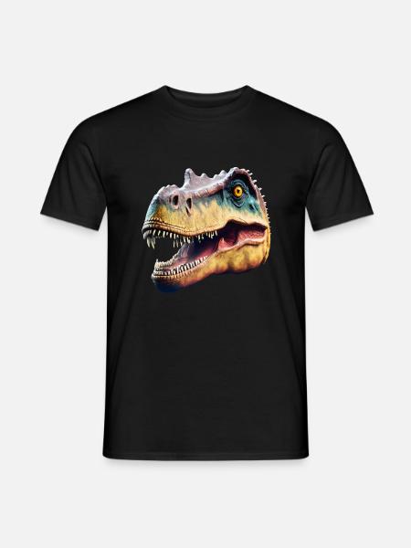 Dino Head - Dinosaur Head - Men's T-Shirt - black