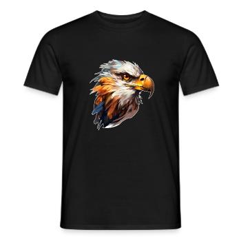 Bird of prey - Men's T-Shirt - black - Front - AI Model Male 178 light (178cm)