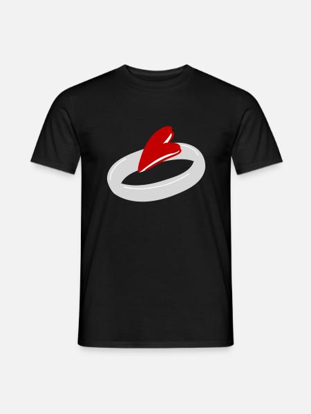 Alliances pour fiançailles 3 - T-shirt homme - noir