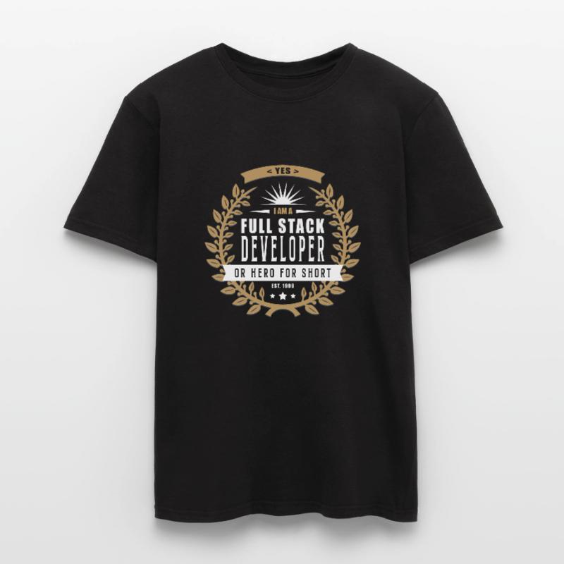Full Stack Developer hell Männer T-Shirt