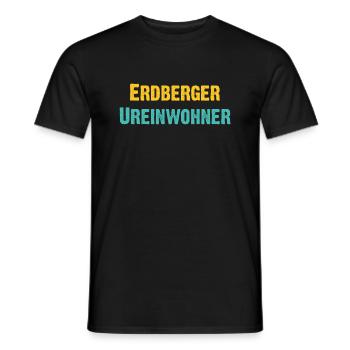 Erdberger Ureinwohner - Wiener Bezirks, Urgestein - Männer T-Shirt - Schwarz - Vorne - AI Model Male 178 light (178cm)