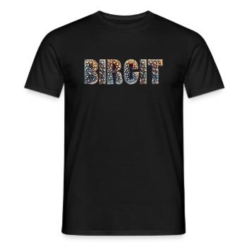 BIRGIT stars - Männer T-Shirt - Schwarz - Vorne - AI Model Male 178 light (178cm)