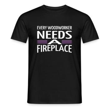geek the carpenters forest work humor - Männer T-Shirt - Schwarz - Vorne - AI Model Male 178 light (178cm)